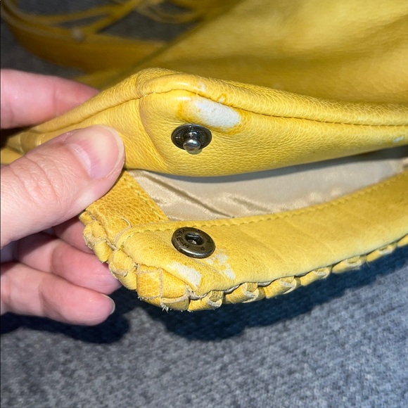 Latico lave Yellow Leather Crossbody good condition with one stain - Picture 11 of 15